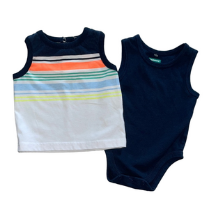 ⭐️Koala Kids & Garanimals Baby Boys 2-PC Onesie and Tank Bundle | 0-3 Months⭐️